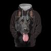 Herren 3D-Druck Hund Hoodie Hoodie für Herbst und Winter Ist Modisch, Vielseitig und Bequem Hoodies & Sweatshirts (Herren)