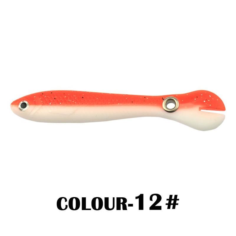 5 Stück/Beutel, 5 cm, 1,3 g, Lumineszenz-Weichköder, realistischer T-Schwanz-Fisch-Imitationsköder für Angelausrüstung, Nachtangeln, Meer, Fluss