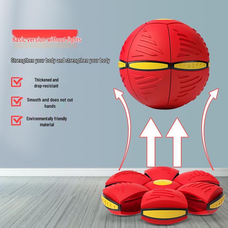 Детский эластичный мяч-летающая тарелка – Интерактивная уличная прыгающая игрушка