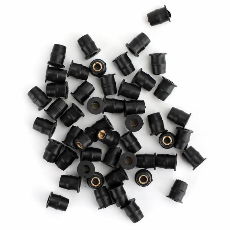 M5 Rubber Well Nuts Set of 10 Metric Motorcycle Windscreen