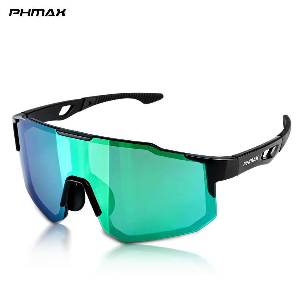 PHMAX lunettes de cyclisme polarisées unisexe vélo vélo lunettes de soleil polarisées vtt lunettes de course taille unique