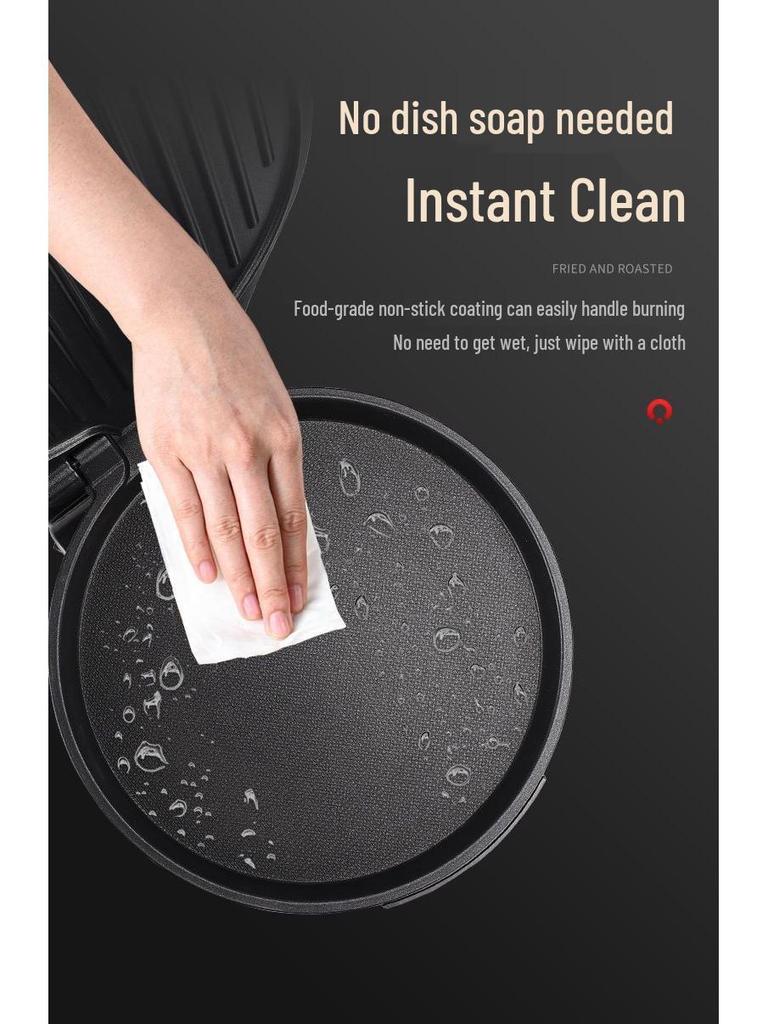 Frigideira e Grelhador Elétrico Dupla Face Profundo com Desligamento Automático