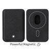 High End Busine Sle Leather Card For iPhone 17 Pro Max 16 15 14 Strong Magnetic Magsafe Wallet Carbon Fiber Card Bag Pocket Slot