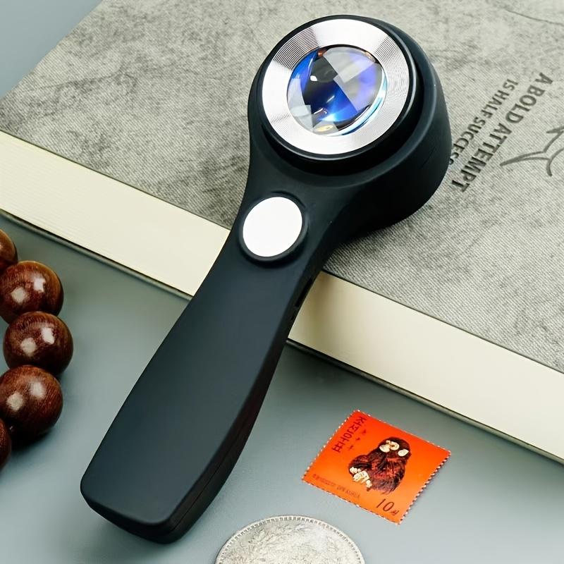 

60-кратная лупа со светом, идентификационный штамп размера талии «голубиный глаз HD»