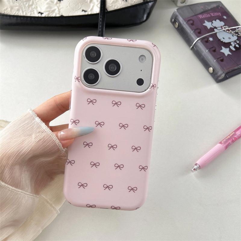

Elegant Pink Bow iPhone Case for 17/16 Pro Max, 15 Pro – Premium Quality Apple 16 Pro Max