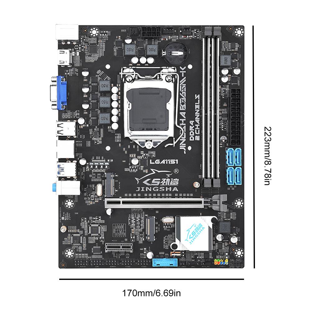 

B365M-K Motherboard DDR4 32GB LGA1151 Computer Motherboard PCIE3.0 X16/x1 RJ45 LAN Support for 9th/8th Gen Intel Core Processor чорний