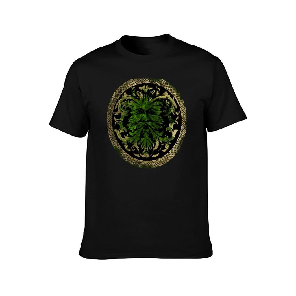 The Green Man TShirt Casual Loose Fit Short Sleeve TShirt