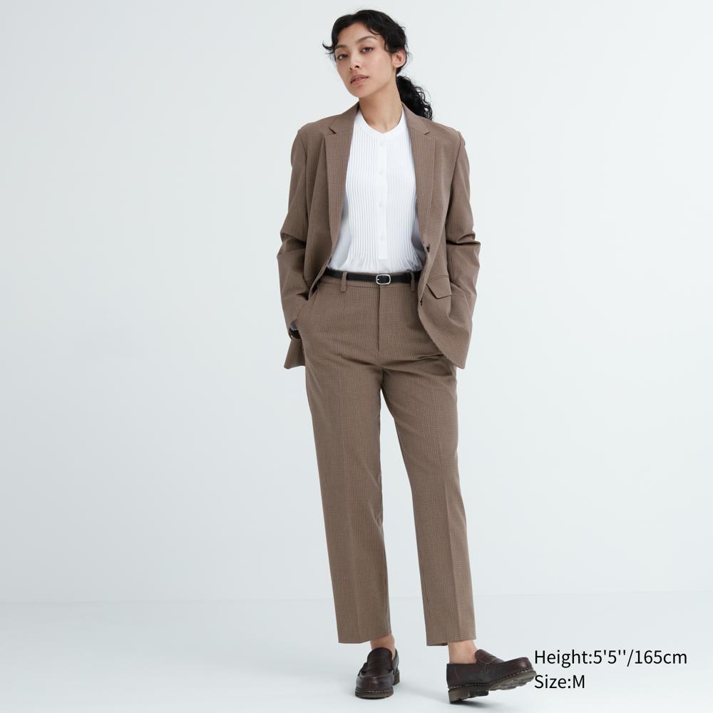 

Брюки UNIQLO Smart до щиколотки, 2WAY, эластичная штанина, длина 64–66 см, в клетку