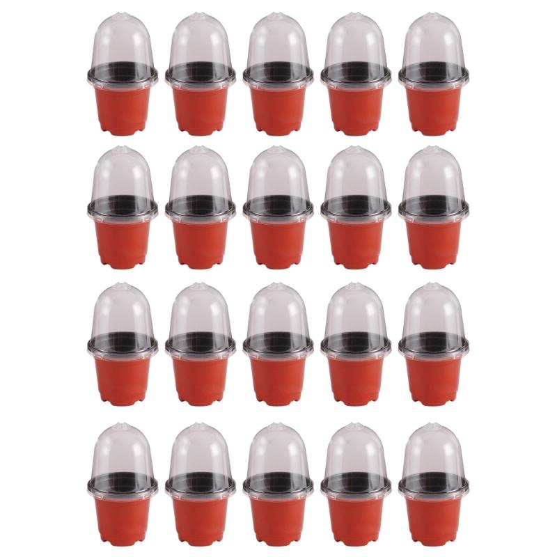 5/10/15/20Pcs Plastic Nursery  Starting Pots Flower Plant Container