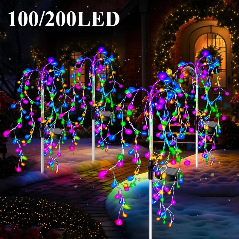 Outdoor LED Firework Christmas Decor Solar Lights Waterproof Garden Party Fairy Solar Lights for Landscape Lawn Pathway Patio