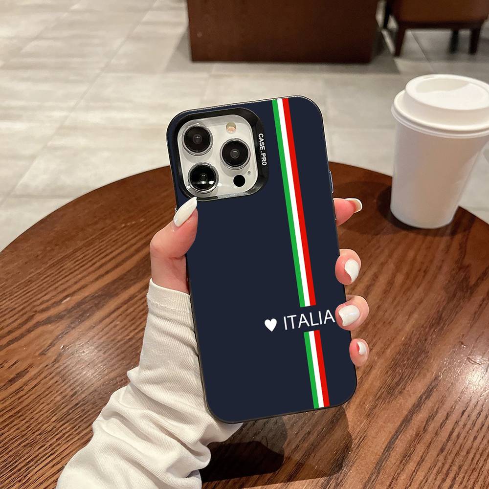 

Flag Italy Phone Case For IPhone 17 16 15 14 13 Pro 12 11 Pro Max PLUS Color Back Cover iPhone 16