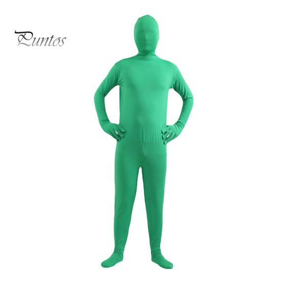 

Комбинезон унисекс на Хэллоуин, облегающий, дышащий, с длинными рукавами, с капюшоном, эластичный, однотонный, невидимый комбинезон на молнии сзади, реквизит для вечеринки XXL