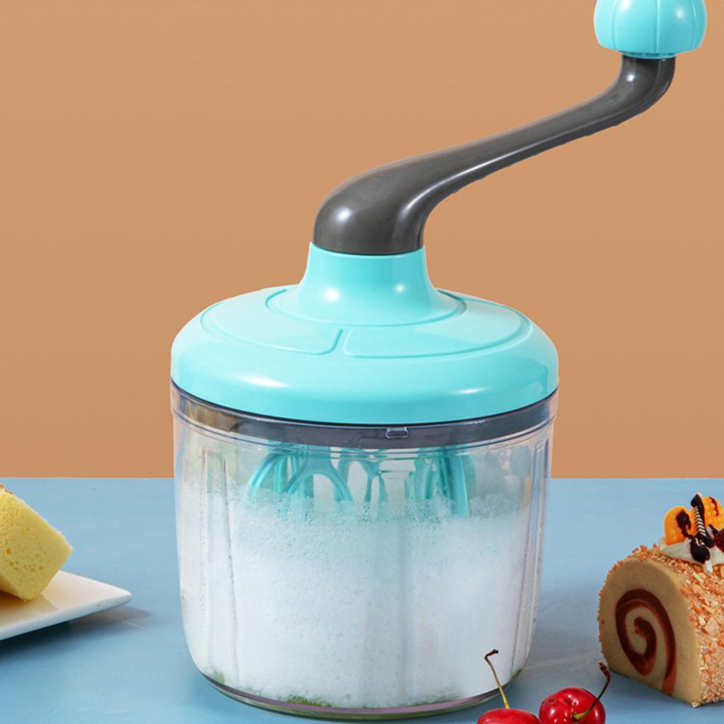 1100ML Batidor Manual de Crema y Mantequilla Herramienta Doméstica Semi Automático Batidor de Huevos Crema Pastel Huevo Batidora de Mano Batidor de Huevos Antideslizante