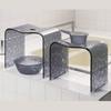 Senko New Silhouette Bath X D25 X Clear 40993 Chair, Large, Height Approx. 30cm, Approx. W38.5 H30cm, Gray,
