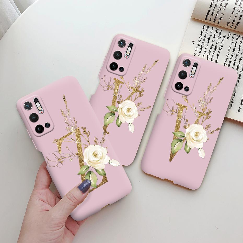 For Xiaomi Poco M3 Pro 5G Case for Poco M3 Pro 5G Cover Cute Letters Soft Silicone Phone Case for Xiaomi Poco M3 PocoM3 M 3 Pro