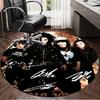 1PC Music Band Tokio Hotel  Round Rug, Non-slip Chair Mat, Home Decor, Circle Carpet Perfect for Office, Bedroom, Living Room,Christmas gift