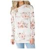 Women's Fashion Printed Hooded Long Sleeve Loose Tops Blouses Sweater
