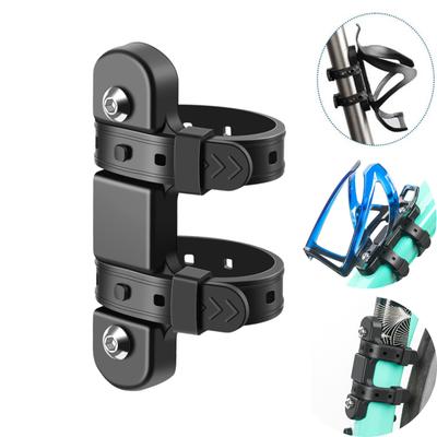 Bicycle Water Bottle Mount Adaptor Silicone Gel Bandage Kettle Cage Strap Seatpost Fork Frame Install Holder Adapter