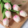 6 Stück Neue Plastik-Tulpen mit Echt-Touch 34*3cm 10 Farben Simulationsblumen-Dekoration Tisch Haus Hochzeit Dekor Heimdeko