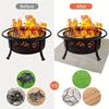 Outdoor Fiberglass Fireproof Mat, Foldable Heat-Resistant Flame Retardant Pad, Outdoor Grill BBQ Firepit Fireplace Blanket