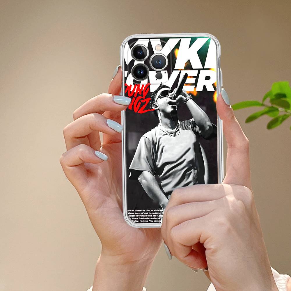 Myke Towers Rapper Transparent Phone Case For IPhone 17 Air 16 Pro Max 15 14 13 12 11Plus Shockproof Cover