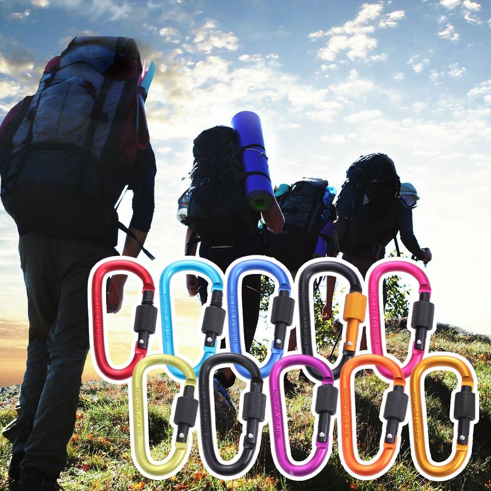 Rope Buckle Camping Karabiners Carabiner Clip Water Cup Buckle Tourist Hooks Fishing Carbin Buckle