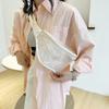 Transparent Chest Bag, Trendy Crossbody Waist Bag, Fashionable PVC Solid Color Beach Jelly Bag