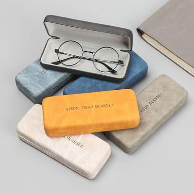 Waterproof Hard Steel Leather Glasses Case Eyeglass Case Spectacle Cases Reading Glasses Box