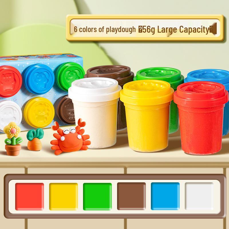 12-Color Food Grade Odorless Modeling Clay Set for Kids