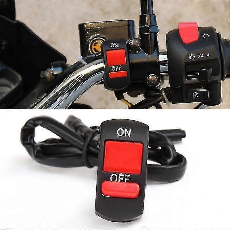 Universal Motorcycle Handlebar Mount On/off Button Switch Flameout Switch Headlamp Light Switch Controller For Suv Atv Motor