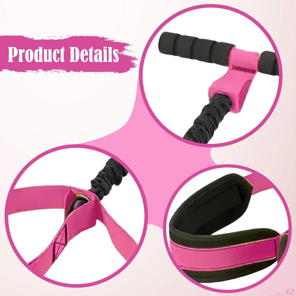 Elastic Pedal Resistance Bands with Footplate And Handles for Strength Training, Body Stretching,