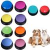 Dog Toy Recordable Button Pet Voice Press Bell Training Speaking Toy Teach Dog Talk Study Training Voice Communication Commands