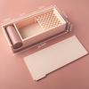 Built-In Brush Powder Storage Box Plastic Polymer Clay Powder Box Perforated Tray  Clay Mold Tools