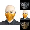 Stunning Mortal Kombat Scorpion Half Face Mask Crafted From Durable Resin For Cosplay Events