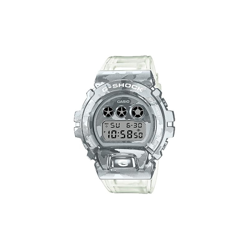 

Casio Waterproof Sports Watch Quartz Movement Resin Strap Japanese and Korean Watch Men s Watch Silver Dial GM-6900SCM-1PR серебряный