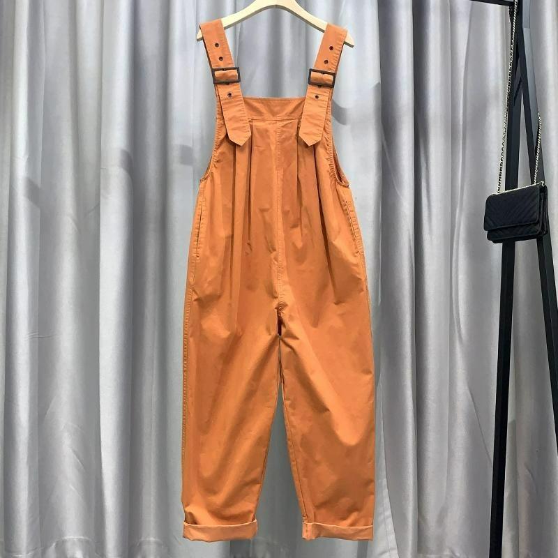Casual overalls women's spring Korean version of the loose and thin Western style age-reducing design overalls children