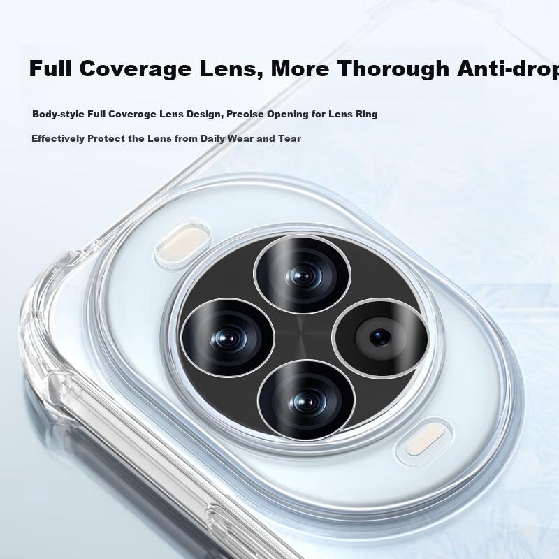 LLUNC Phone Case for Huawei Nova 14 Pro, Nova 14pro with Air Cushion Corners, Camera Protection, Full Coverage, Fully Transparent, Ultra-Thin Outer
