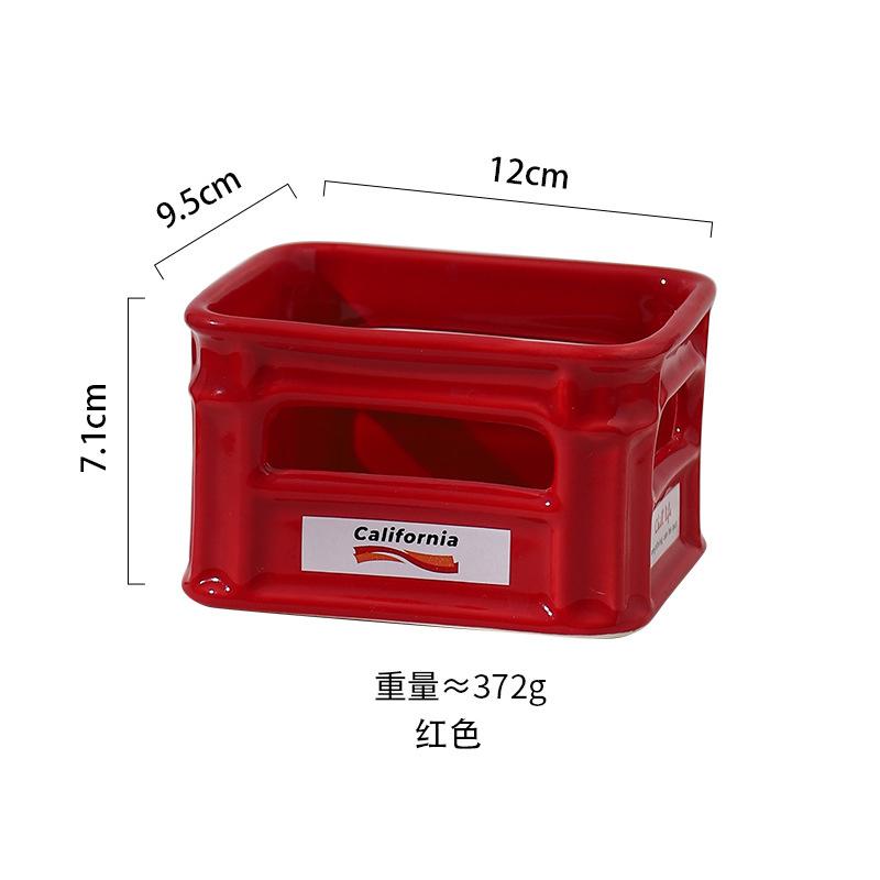 Креативна керамічна миска Квадратна побутова ємність для їжі Післяобідній чай Попкорн Картопля фрі Курка Десертні миски Кухонні приналежності