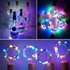 Cork Solar Cork String Lights 20LED Bottle Cork Lamp Strings Bottle Stopper Lights  Holiday Lamp