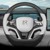 For BYD Tang L Han L Top Leather Steering Wheel Cover Non-slip Wear-resistant Car Handle Cover Four Seasons Interior Accessories