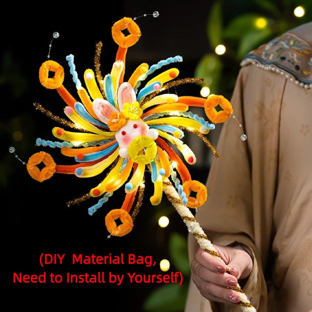 Handheld Glowing Rotating Lantern Twister Stick Spinning Fireworks Lamp  Photo Props