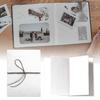 Accordion Scrapbook Album Stretchable Folding Hardcover Photo Album DIY Handmade Couples Memory Book Valentine's Day Anniversary Gift