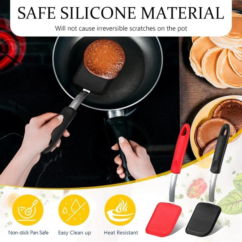 Rubber Cookie Spatula Brownie Spatula Flexible Kitchen Small Silicone Spatula for Kitchen Tools