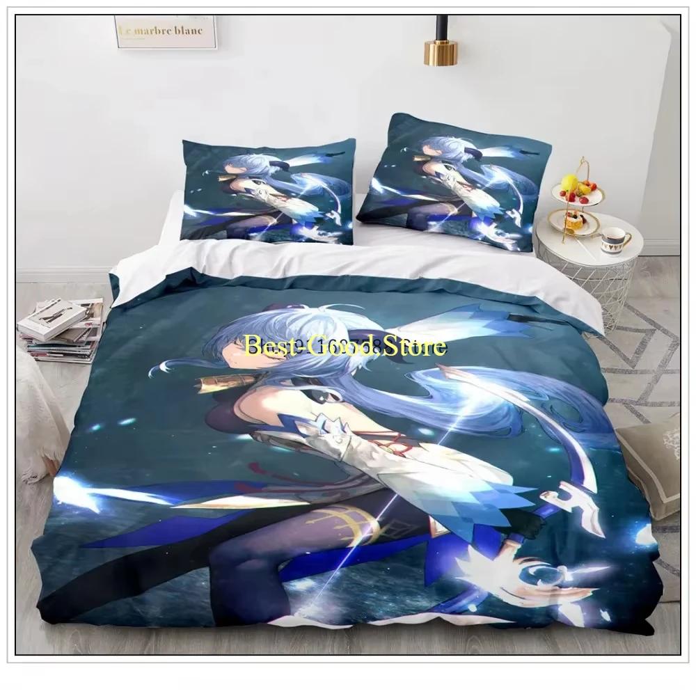Game Genshin Impact Klee Cosplay Duvet Cover Anime Cartoon Bedding Set Diona Coplay Bed Set Quilt Comforter Covers Home Textiles