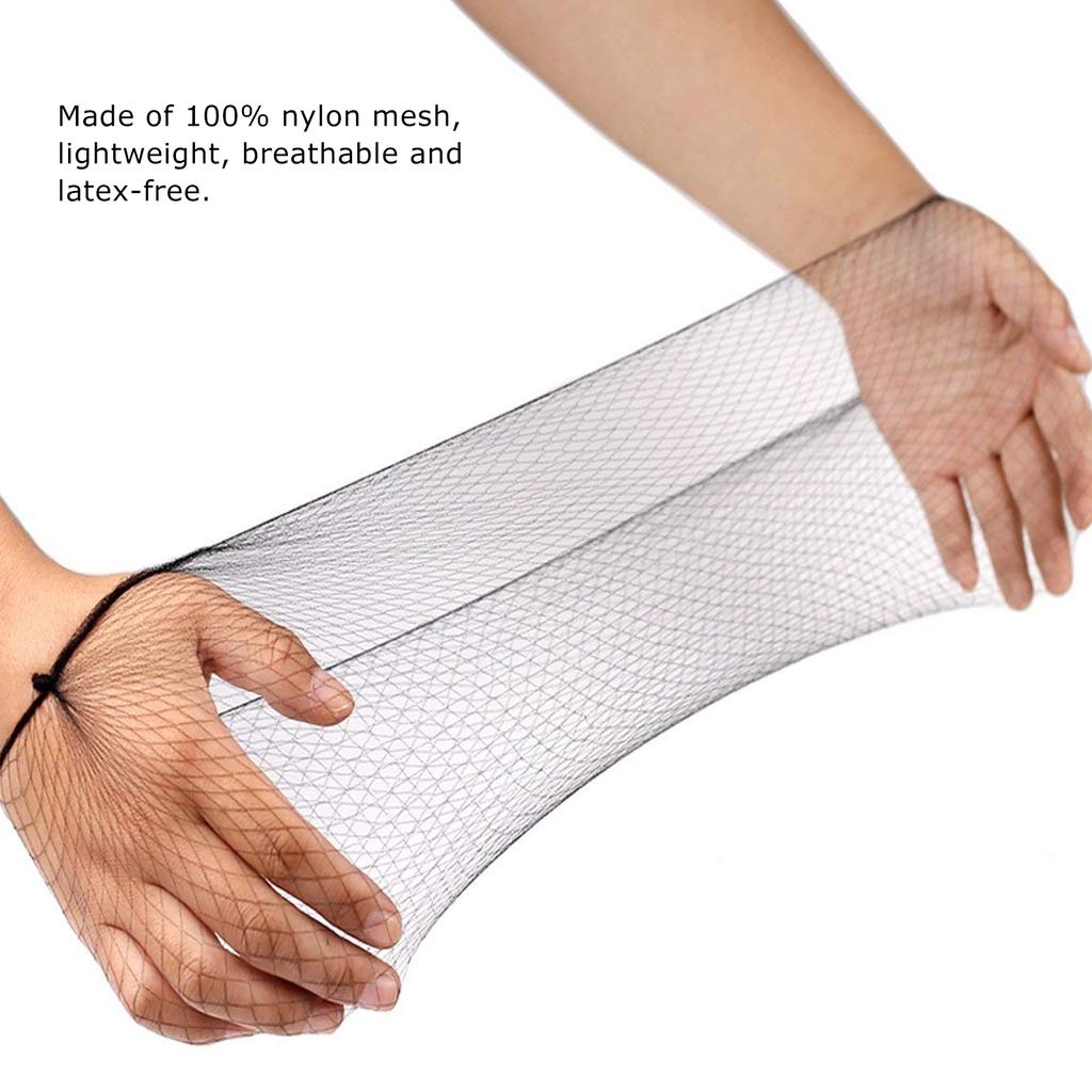 144pcs Hairnet Nylon Disposable Wig   Breathable Hair Mesh Net for Home Salon