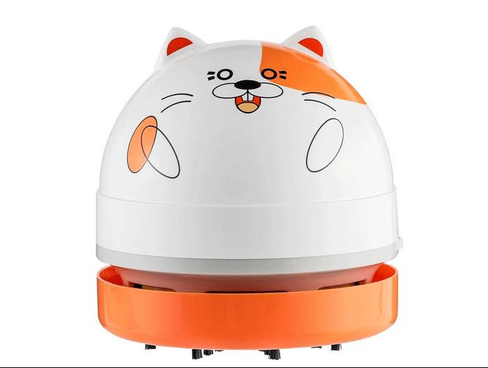 Desk Dust Vacuum with Clean Brush USB Charging for Home Office Table Sweeper Desktop Cleaner Mini Vacuum Cleaner