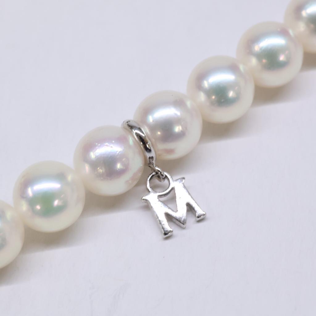 mikimoto SIL stamped 0.3" Akoya pearl necklace Necklace - whiteUsed