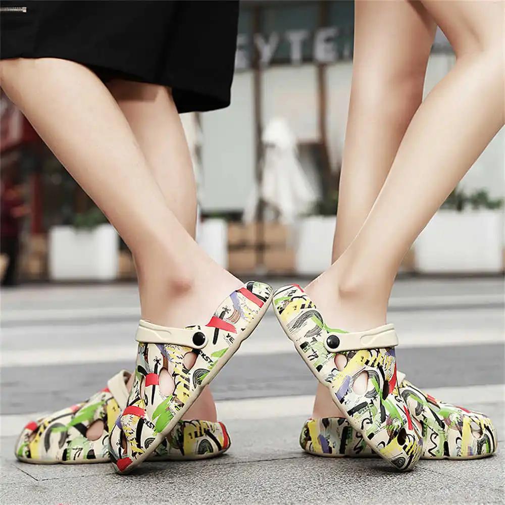 Size 38 Flatform Hawaiian Slippers Shoes Number 34 Womens Sandals Summer Sneakers Sport Choes Visitors Items High End Out