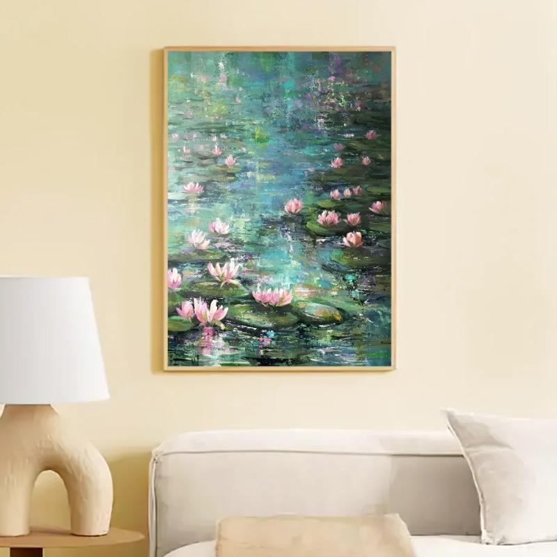 Famous Claude Monet DIY Sticky Poster Vintage Room Bar Cafe Decor Home Decor