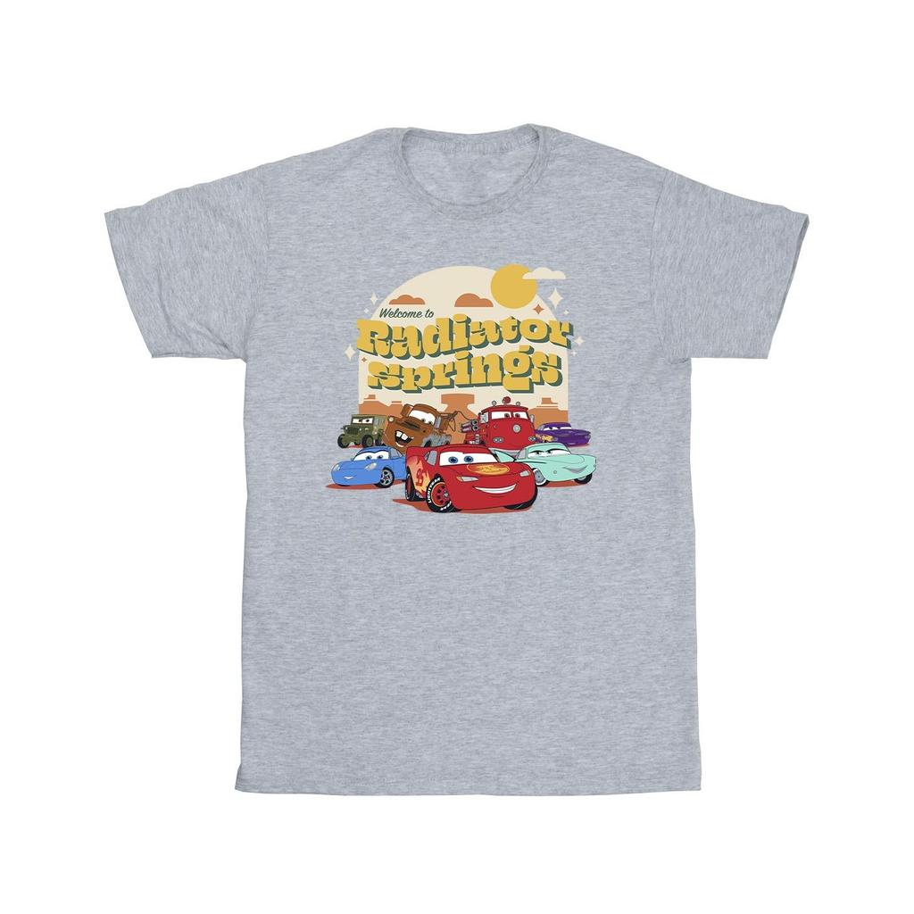 Disney Girls Cars Radiator Springs Group Cotton T-Shirt